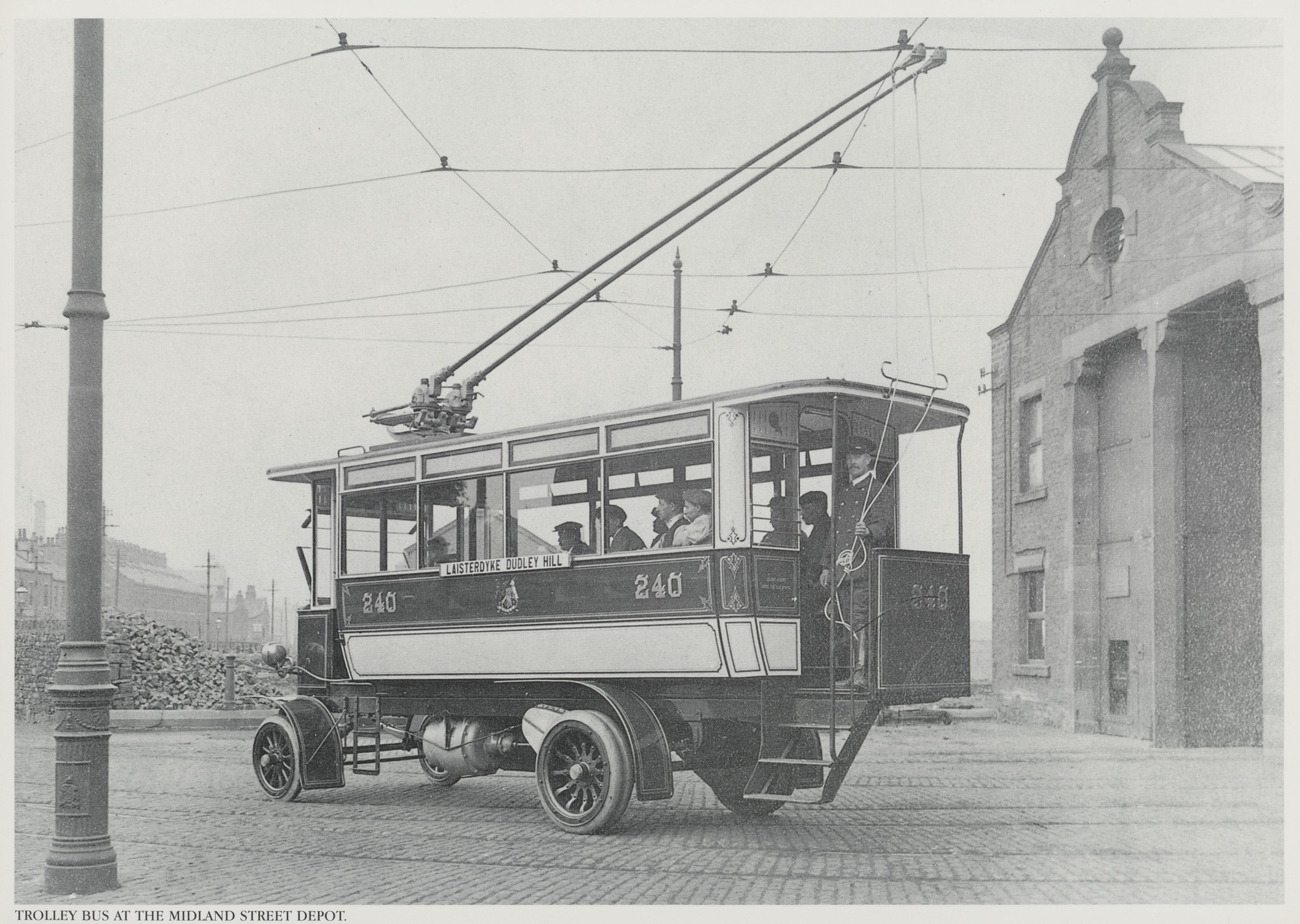 Trolley bus at the Midland Street depot