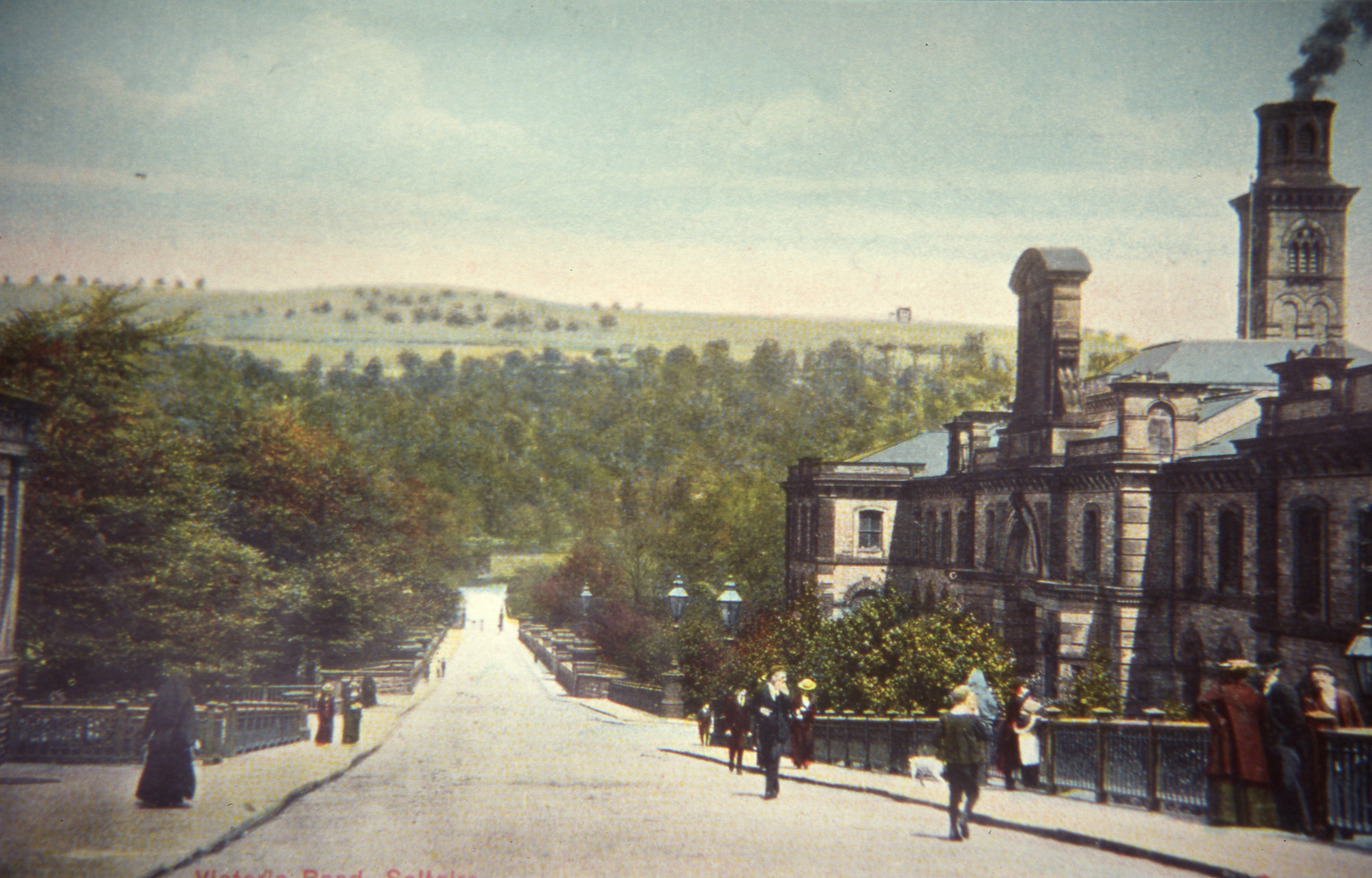 Victoria Road with Salts Mill