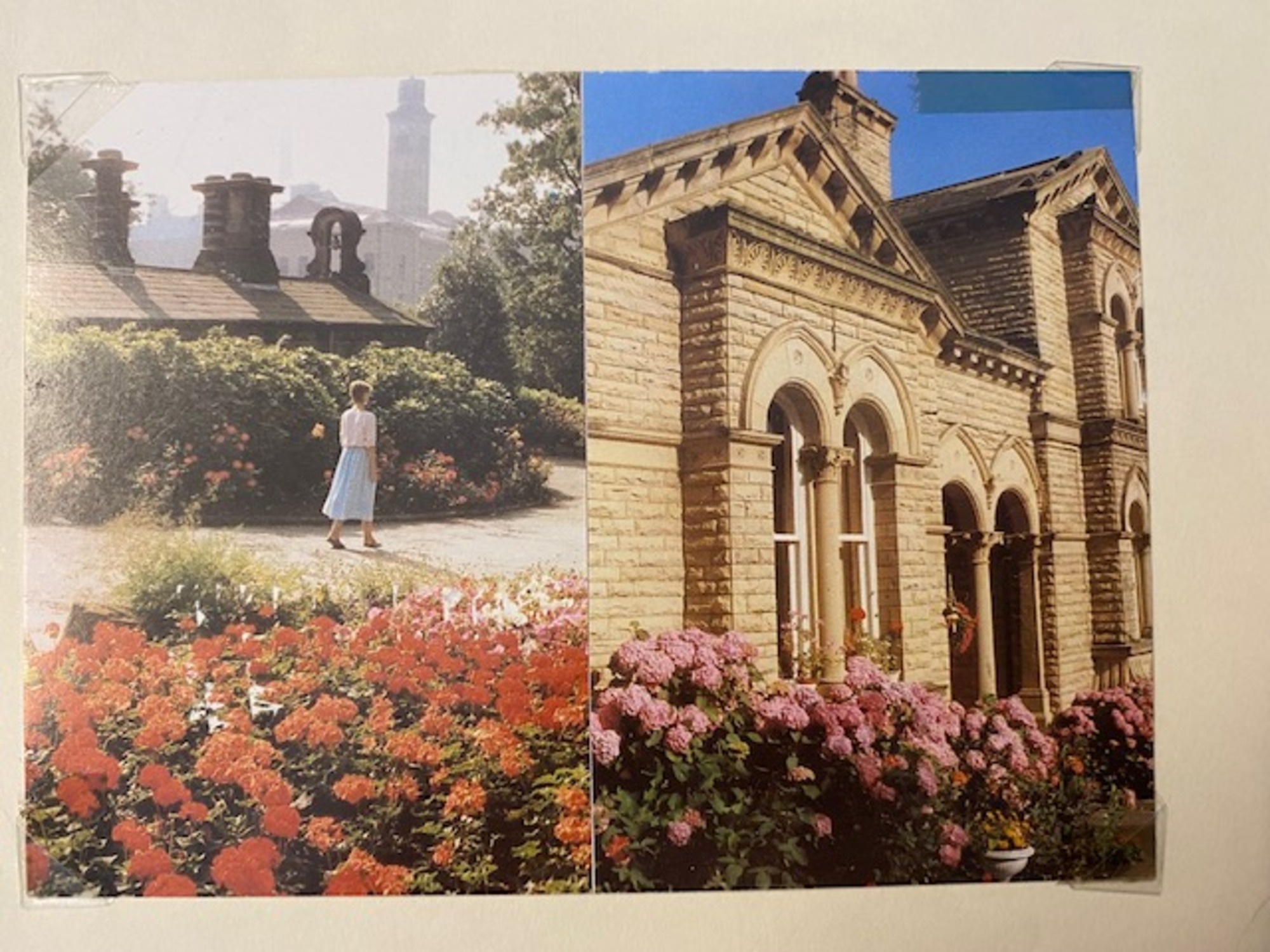 Lodge house in Roberts Park, and an almshouse in Saltaire